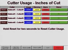 Case Cutter Display Screen